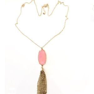 LOVE NECKLACE 16MM 6 DIAMONDS PINK GOLD main image 1